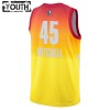 Barn All-Star 2023 Tröja Team 2 Donovan Mitchell 45 Nike Orange Swingman